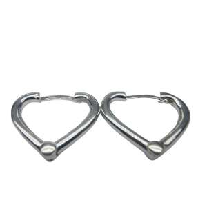 Cercei cu contur de inimă din argint, argint 925, Jolie Silver - Cercei damă
