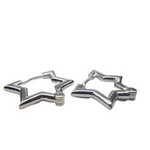 Cercei cu contur de stea din argint 925 Sterling, Jolie Silver - Cercei damă