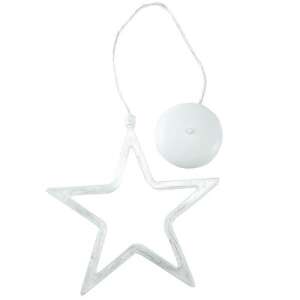 LED star light decoration with adhesive pad, warm white, Flippy - Christmas Decoration