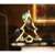 Christmas tree shaped light string decoration, warm white, 21x13 cm, with suction cup, flippy