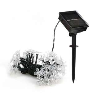 LED светлинна гирлянда Cherry Blossom, топло бяло, 30 лампички, 6,5 метра, слънчева енергия, Flippy, слънчев панел - Декорация