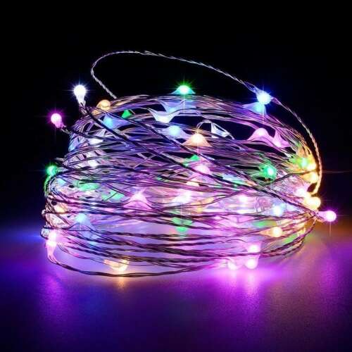 Karácsonyi LED Fényfüzér - 10m, 100 LED, Multicolor