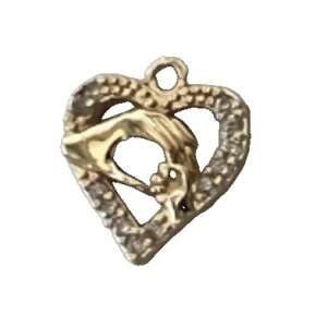 Bratara Placata cu Aur 24k Inima Contur Pietre 107634289 - Brățări dame