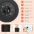 Flippy PTC-1500Q1 space heater settings and features infographic