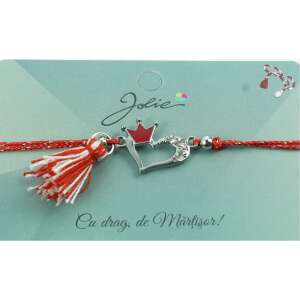 Bratara Jolie cu Ciucure Inima si Coroana 107634441 - Brățări dame