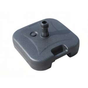 Flippy quadratischer Sonnenschirmständer, schwarz, 22 Liter, für 3,8 cm Durchmesser Stangen - Flippy