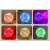 3D Moon Light Flippy 7 color changing moon lamp with wooden stand, starry night light, color options