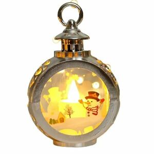 Christmas Snowman Lantern with LED light, festive decoration - Nonbrand Christmas Decoration