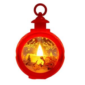 Karácsonyi LED Lámpa Mikulás, Santa Claus Christmas LED Lantern Decoration - Nonbrand Christmas Decoration
