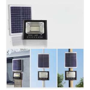 Collage of the solar powered floodlight in different usage scenarios - Nonbrand Solar lantern
