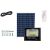 Napelemes LED Projektorkilövő 100W solar flood light with solar panel, remote control and accessories