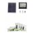 Napelemes LED Projektorkilövő 100W solar flood light with solar panel, remote control, accessories and packaging