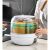 Flippy Cereal Dispenser, 360° rotatable, 6 compartments, 3 liters, moisture-resistant, airtight, white 107635048