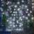 Lumini de Crăciun tip perdea Yoto, 60 LED, alb rece, 1m x 1m, fir transparent, interior/exterior, interconectabile, 8 moduri de iluminare