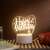 Flippy 3D Happy Birthday LED lamp in a home setting