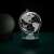 Flippy 3D globe lamp, 20 cm high, acrylic material, white light