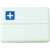 Flippy pill box, white and blue, 7 compartments, for travel, medicine organizer
