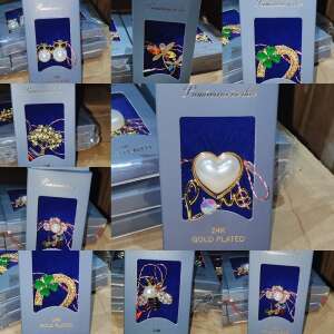 Brosa Placata cu Aur 24K 107636046 - Bijuterii pentru femei