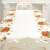 Christmas table cover with bell design, 180 x 108 cm, white