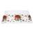 Christmas table cover with bell design, 180 x 108 cm, white