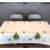 White rectangular tablecloth with Christmas tree pattern, 180 x 108 cm