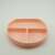 Pink silicone divided plate