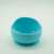 Flippy silicone bowl with suction cup, blue