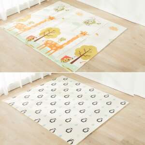 Flippy Termal baby play mat with giraffe and penguin design, reversible - Baby Gyms & Play Mat