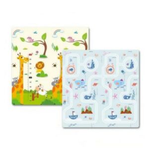 Flippy reversible play mat with animal and road designs, 200x180 cm - Baby Gyms & Play Mat