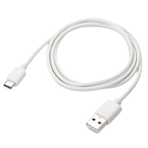 3m-es fehér USB-A - USB-C kábel töltéshez és adatátvitelhez