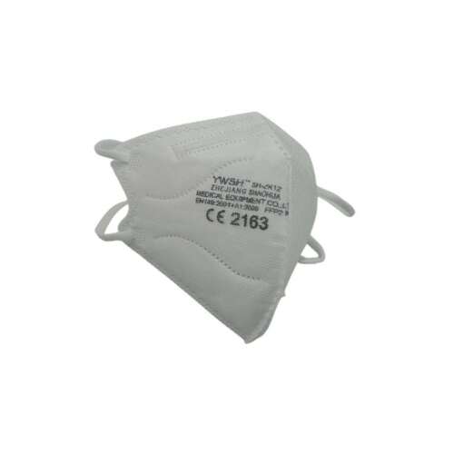 White FFP2 face mask for kids, CE 2163, YWSIH brand