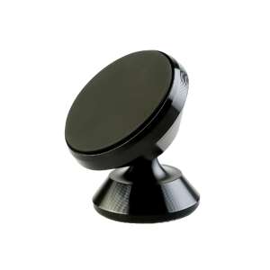 Black magnetic car phone holder, Flippy, 360 degree rotation - Car Phone Holder