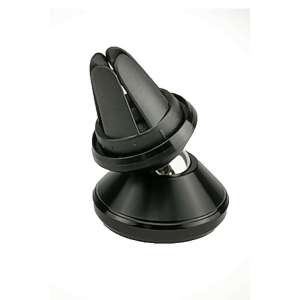 Black magnetic car phone holder for air vent, 360 degree rotation - Car Phone Holder
