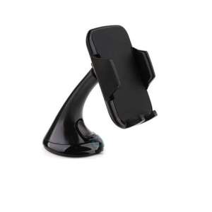 BK18-C Flippy car phone holder, black, for windshield or dashboard mounting, adjustable arms, secure grip, easy to use - Car Phone Holder