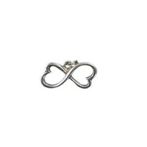 Jolie Silver Infinity Heart Pendant, 925 Sterling Silver - Women's Accessory