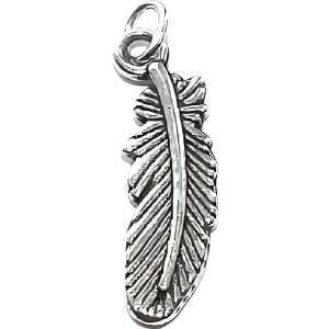 Srebrny wisiorek w kształcie pióra, srebro próby 925, do naszyjników, do tworzenia biżuterii - Flippy Wisiorek damski