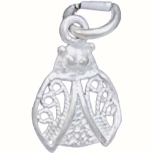 Jolie Ezüst 925-ös Ezüst Filigrán Katicabogár Medál, 17 x 10 mm