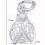 Srebrny wisiorek Jolie Silver 925, wzór filigranowej biedronki, 17 x 10 mm, 0,6 g 107637166