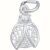 Srebrny wisiorek Jolie Silver 925, wzór filigranowej biedronki, 17 x 10 mm, 0,6 g 107637166