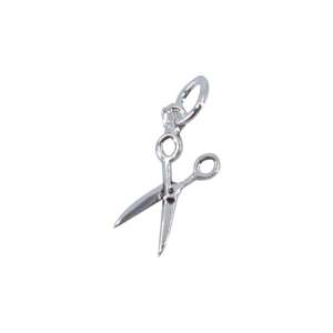 Srebrny wisiorek w kształcie nożyczek, zawieszka do naszyjnika lub bransoletki - Flippy Wisiorek damski