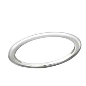 Obrączka ślubna ze srebra próby 925, rozmiar 55 - Dla kobiet