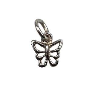 Silver butterfly pendant, 925 sterling silver, charm, jewelry - Women's Accessory