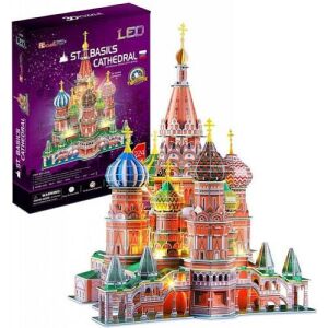CubicFun 3D LED puzzle 224 db-os St. Basil's katedrális