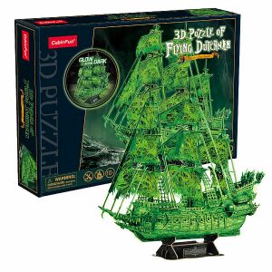 CubicFun Repülő Hollandi 3D Puzzle, világító hajó modell - Puzzle & Kirakó