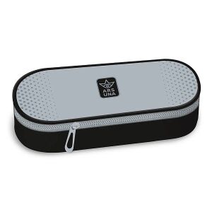 Ars Una Ash Ovális Tolltartó - Nagy Cipzáras Iskolai Kelléktartó - Ars Una Tolltartó