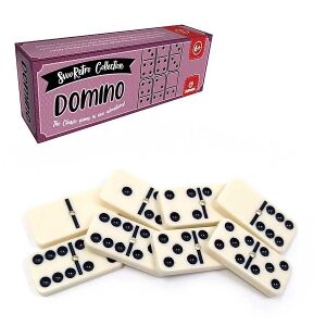 SvooRetro Dominó készlet 28 darabbal, klasszikus társasjáték gyerekeknek és felnőtteknek - Dominó, sakk