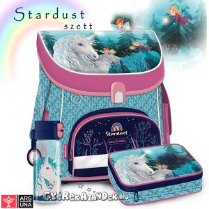 Ars Una Stardust Unikornisos Iskolatáska Szett, ergonomikus hátizsák, tolltartó, kulacs - Ars Una