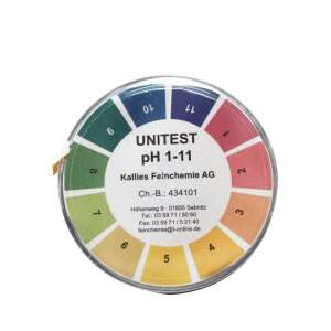 Unitest Indikatorpapier pH1-11 5m/Rolle 40159866 Pool-Chemikalien