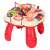 Ikonka Interactive Baby Game Table - Red, angled view