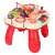 Ikonka Interactive Baby Game Table - Red, slightly elevated view